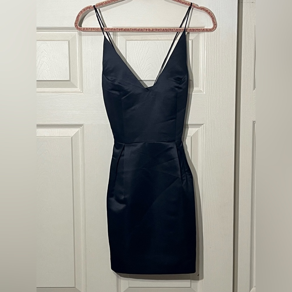 Guess Margareta Pleated Black Mini Dress. Size-S/P.  New with Tags.